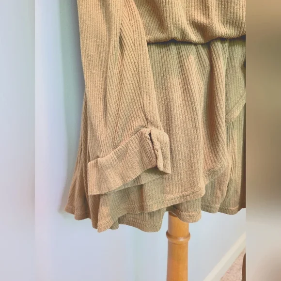 Free People Beach Lively Romper Tropical Nut SZ M - Picture 7 of 10